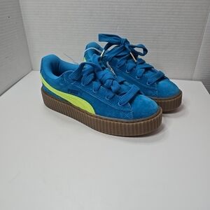 Puma x Fenty Rhianna Creeper Phatty Blue Suede 399332-02 Women's Size 7.5